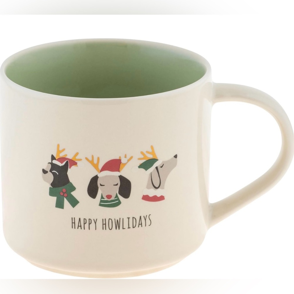 Ceramic Dog Themed Coffee Mug ‘Happy Howlidays’ by Karma Gifts NWOT